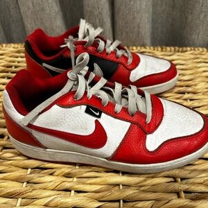 Nike Red and White Athletic Shoes